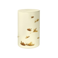 FLORA BIO-LEHM Urne Herbstlaub sandbeige