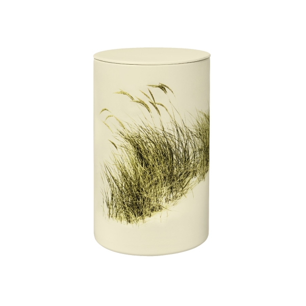 FLORA BIO-LEHM Urne Strandhafer sandbeige