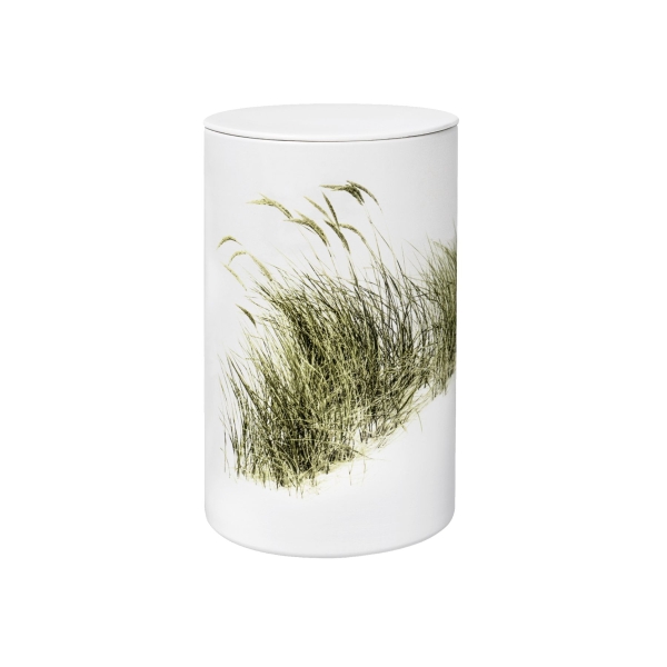FLORA BIO-LEHM Urne Strandhafer wei&szlig;