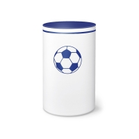 FUSSBALL RONDO BIO-LEHM Urne blau-wei&szlig;