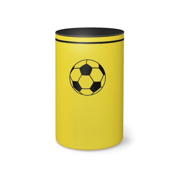 FUSSBALL RONDO BIO-LEHM Urne schwarz-gelb