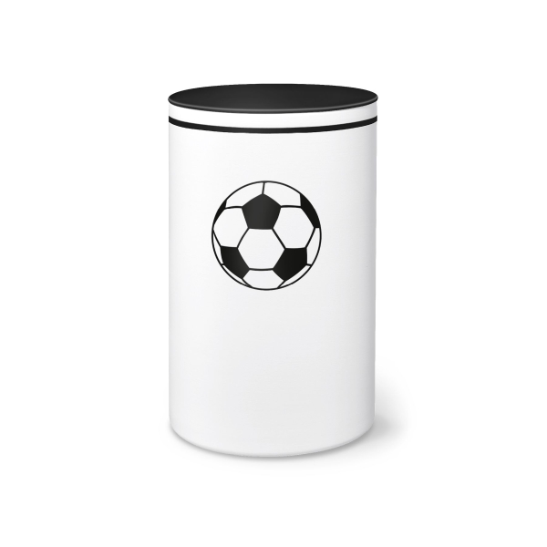 FUSSBALL RONDO BIO-LEHM Urne schwarz-wei&szlig;
