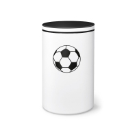 FUSSBALL RONDO BIO-LEHM Urne schwarz-wei&szlig;