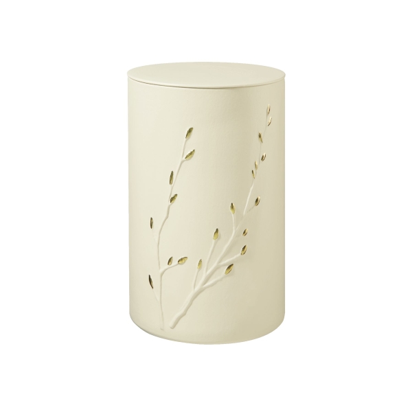 RONDO ZEN BIO-LEHM Urne sandbeige gold