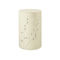 RONDO ZEN BIO-LEHM Urne sandbeige silber