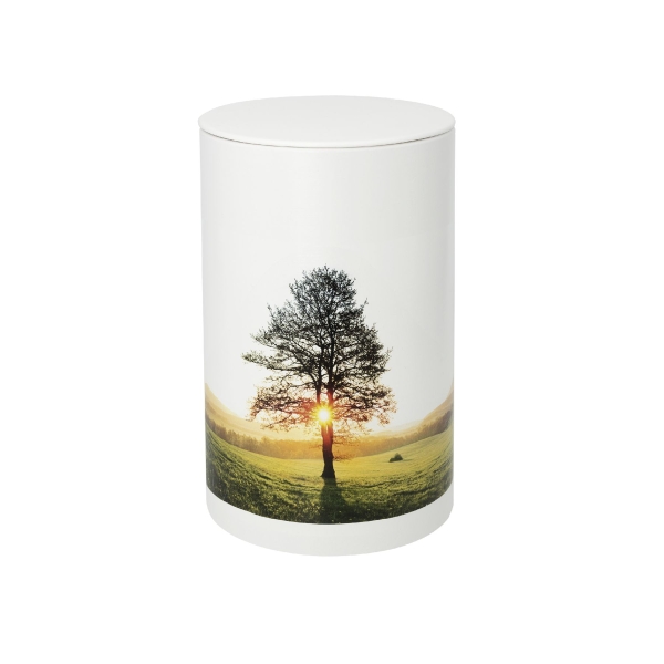 RUHEBAUM BIO-LEHM Urne Licht wei&szlig;
