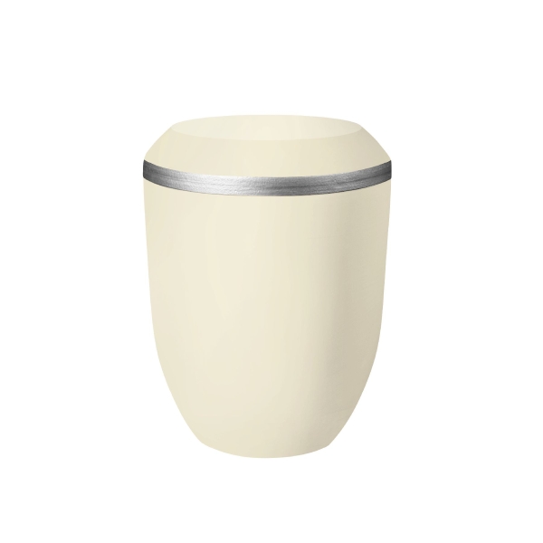 OPUS BIO-LEHM Urne sandbeige silber