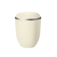 OPUS BIO-LEHM Urne sandbeige silber