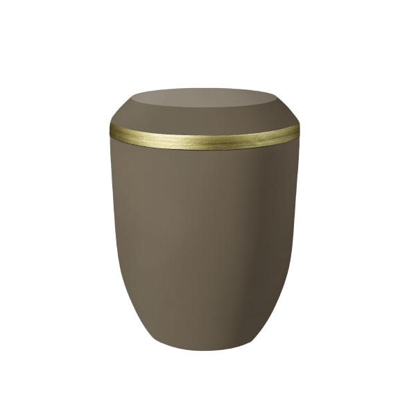OPUS BIO-LEHM Urne teak gold