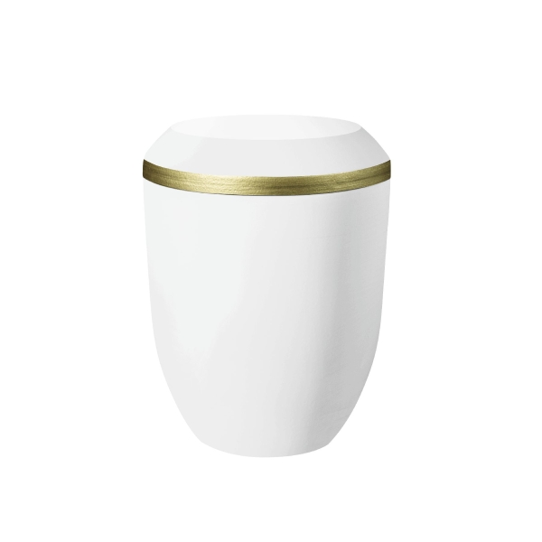 OPUS BIO-LEHM Urne wei&szlig; gold