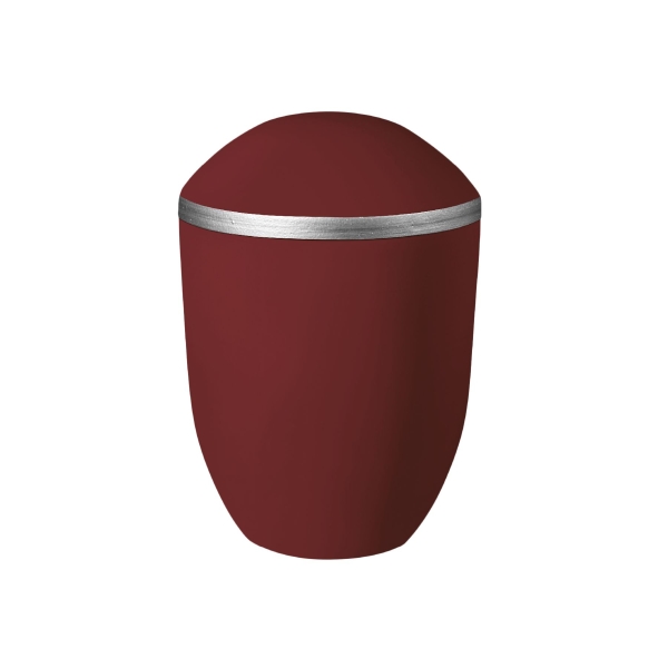 PURE BIO-LEHM Urne ahorn silber