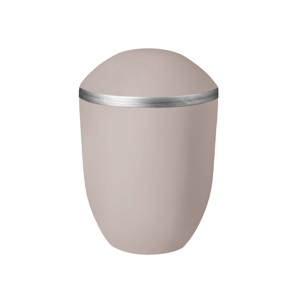 PURE BIO-LEHM Urne altrosa silber