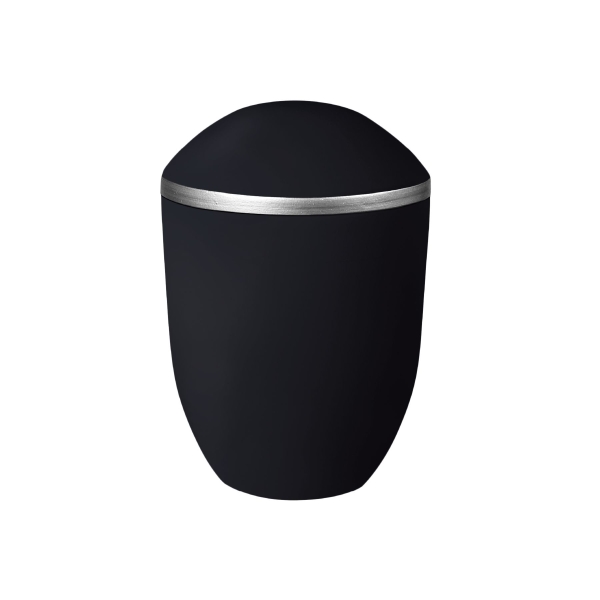 PURE BIO-LEHM Urne basalt silber