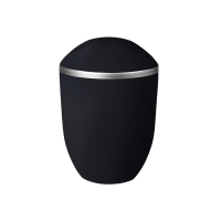 PURE BIO-LEHM Urne basalt silber