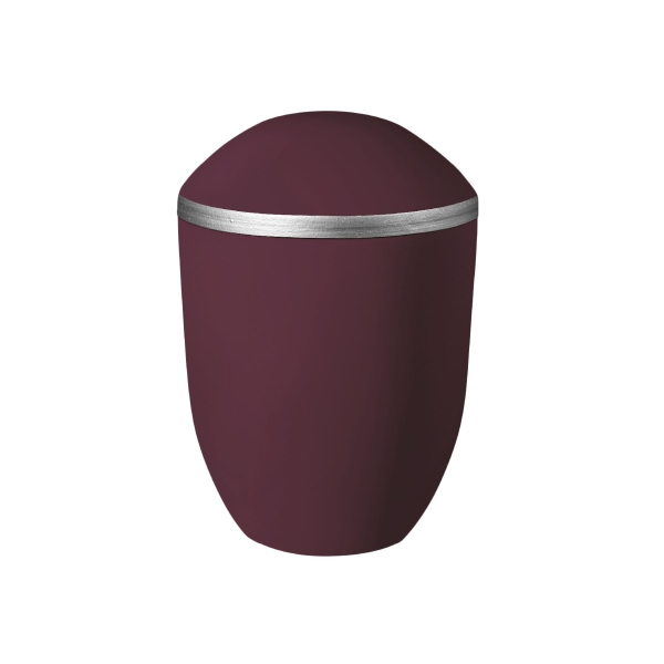 PURE BIO-LEHM Urne brombeer silber