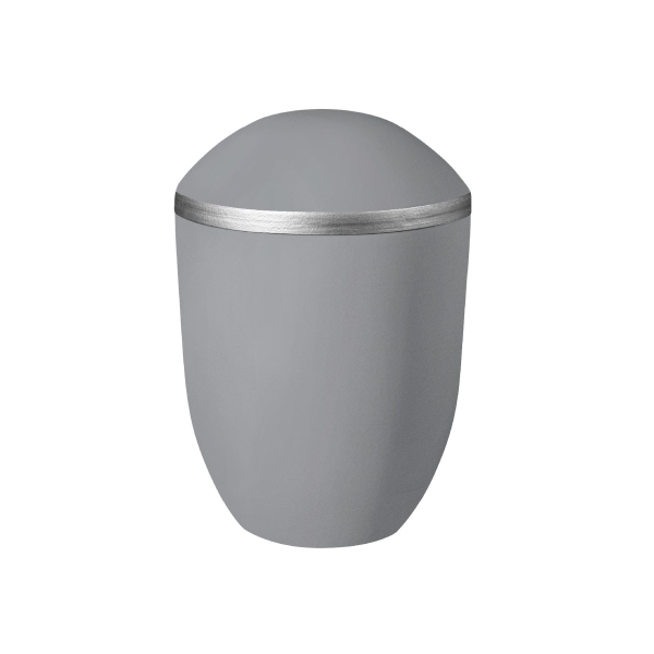 PURE BIO-LEHM Urne flanell silber