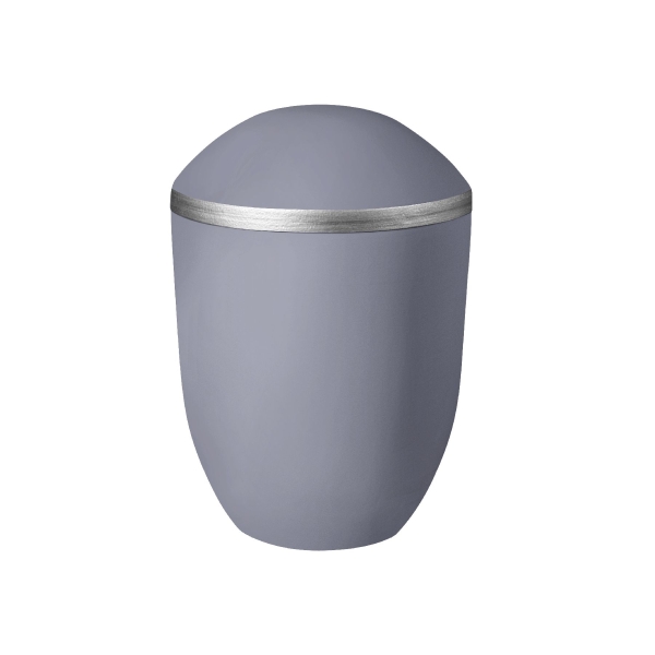 PURE BIO-LEHM Urne flieder silber
