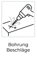 Bohrung Beschl&auml;ge (4-teilig oder 6-teilig)