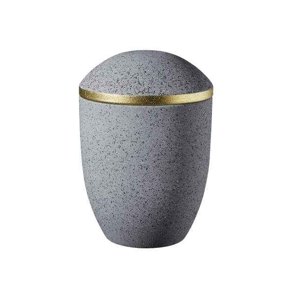 PURE BIO-LEHM Urne granit gold