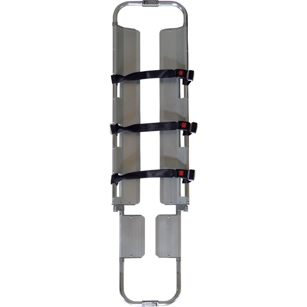 Schaufeltrage, Aluminium inklusiv 3 Fixiergurte, klappbar
