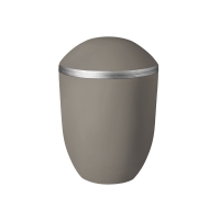PURE BIO-LEHM Urne mandel silber