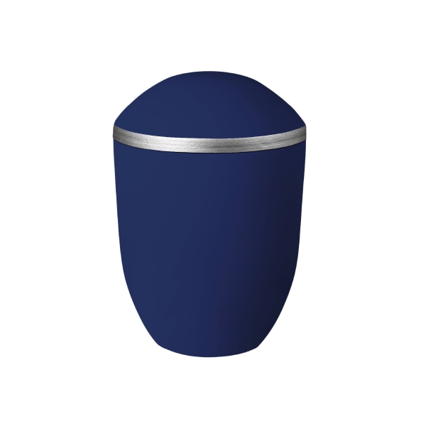 PURE BIO-LEHM Urne saphir silber