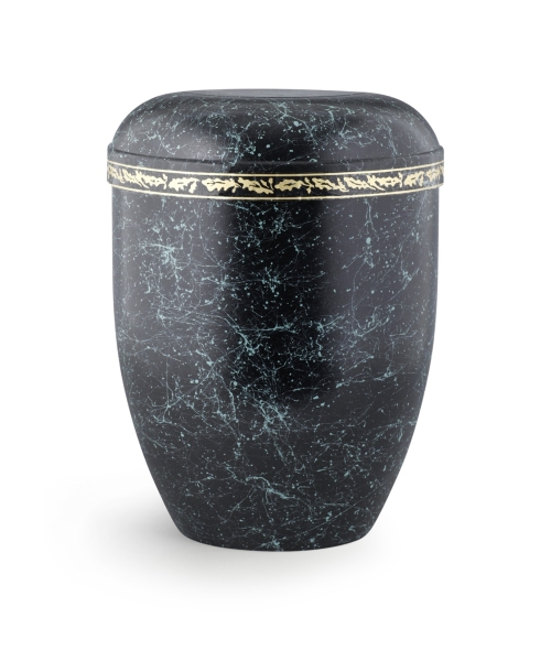 Naturstoffurne, spritzpatiniert