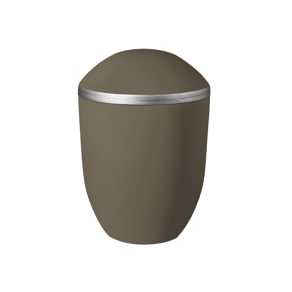 PURE BIO-LEHM Urne teak silber