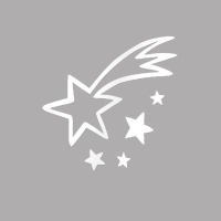 Motive in wei&szlig; aus der Juniorurnenserie - Sterne-weiss