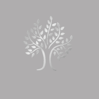 Urnen-Dekor Silber - Baum-silber