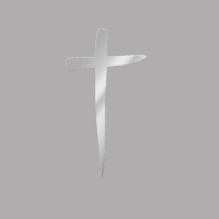 Urnen-Dekor Silber - Kreuz-silber