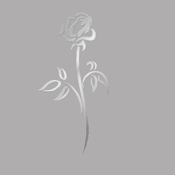 Urnen-Dekor Silber - Rose-silber