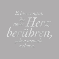 Spr&uuml;che in Silber f&uuml;r Keramikurnen F&E -...