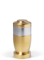 Mini Urne, Bicolor | Messing mit Edelstahlring