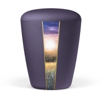 Biourne violett-velours Dekorband: Landschaft