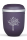 Biourne Violett-Velour, Silberrand, Dekor Moderner Baum