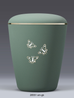 Biourne Olivegr&uuml;n-Velour, Dekor Calla