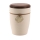 Tonurne Andenken Creme mit Nuss-Deckel, inkl. Andenken Ginkgo