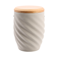 Tonurne Inspiration Grau mit Apfel-Deckel