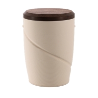 Tonurne Magisches Band Creme mit Nuss-Deckel