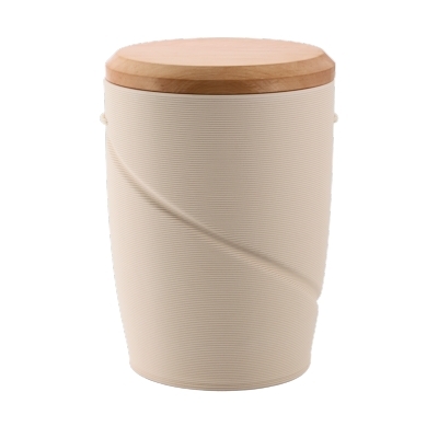 Tonurne Magisches Band Creme mit Apfel-Deckel
