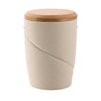 Tonurne Magisches Band Creme mit Apfel-Deckel