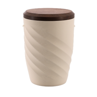 Tonurne Umdrehung Creme mit Nuss-Deckel