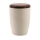 Tonurne Flechtband Creme mit Nuss-Deckel