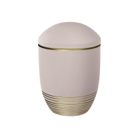 WAVE BIO-LEHM Urne altrosa gold