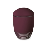 WAVE BIO-LEHM Urne brombeer silber