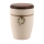 Tonurne Andenken Creme mit Nuss-Deckel, inkl. Andenken Ahornblatt