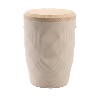 Tonurne Diamanten Creme mit Tannen-Deckel