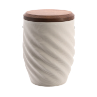 Tonurne Inspiration Grau mit Nussl-Deckel