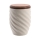 Tonurne Inspiration Grau mit Nussl-Deckel